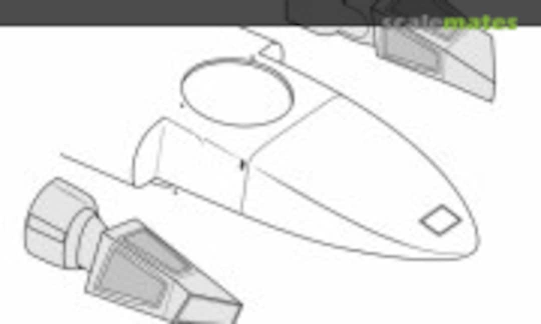 1:72 Sikorsky UH-60 Black Hawk Engine Inlet Barrier Filters (HELI Resin Kits TC72137) TC72137