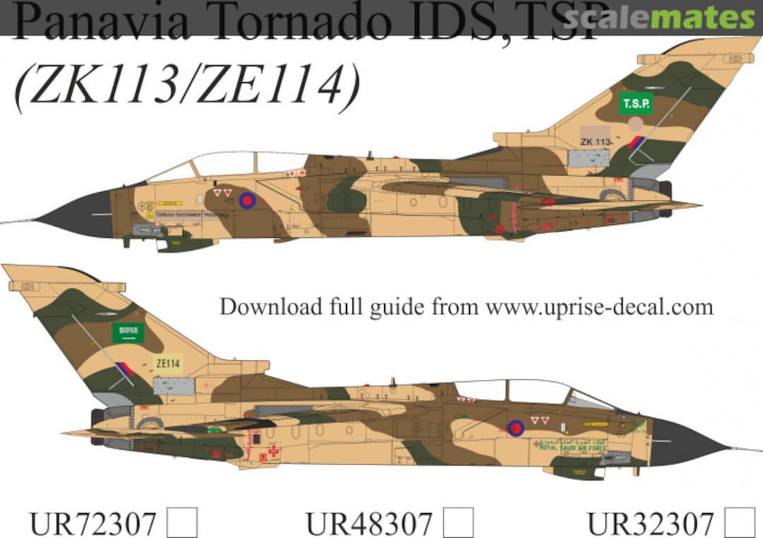 Boxart Panavia Tornado IDS, TSP (ZK113/ZE114) with stencils UR48307 UpRise Decal Boxart Panavia Tornado IDS, TSP (ZK113/ZE114) with stencils UR48307 UpRise Decal