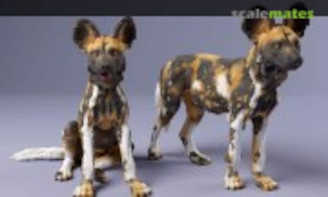 1:72 African wild dogs - puppies (EMP3d 72130237) 72130237