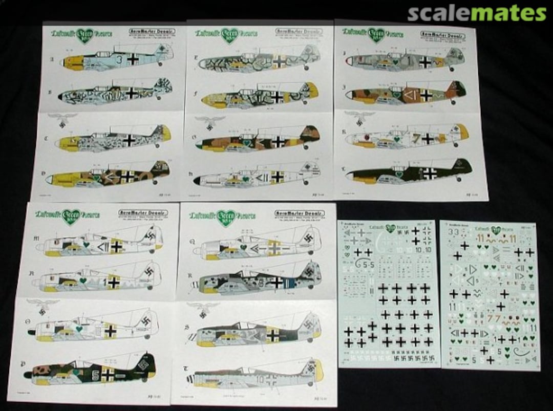 Boxart Luftwaffe Green Hearts JG-52 SP 72-02 AeroMaster Boxart Luftwaffe Green Hearts JG-52 SP 72-02 AeroMaster