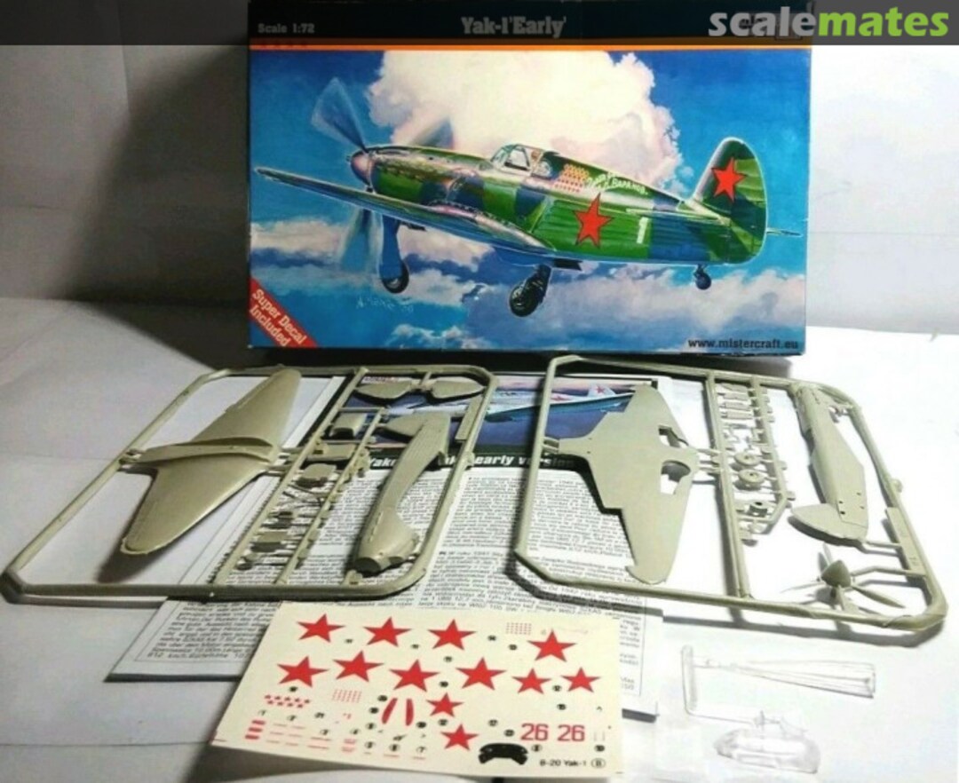 Contents Yak-1 'Early Version' B-20 MisterCraft Contents Yak-1 'Early Version' B-20 MisterCraft