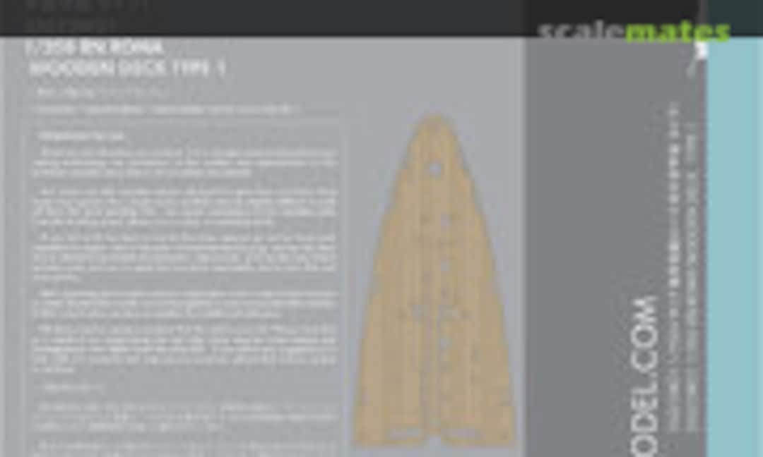 1:350 RN Roma Wooden deck set 1943 (Pontos Model 35023WD1) 35023WD1