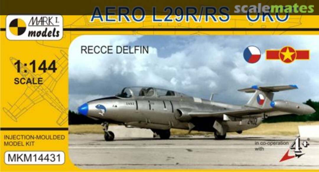 Boxart Aero L29R/RS "OKO" Recce Delfin MKM14431 Mark I Models Boxart Aero L29R/RS "OKO" Recce Delfin MKM14431 Mark I Models