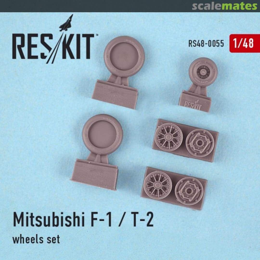 Boxart Mitsubishi F-1/T-2 - Wheels Set RS48-0055 ResKit