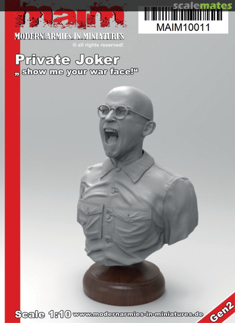 Boxart Pvt Joker ``Show me your Warface´´ -Full Metal Jacket- Bust MAIM10011 MAiM Boxart Pvt Joker ``Show me your Warface´´ -Full Metal Jacket- Bust MAIM10011 MAiM