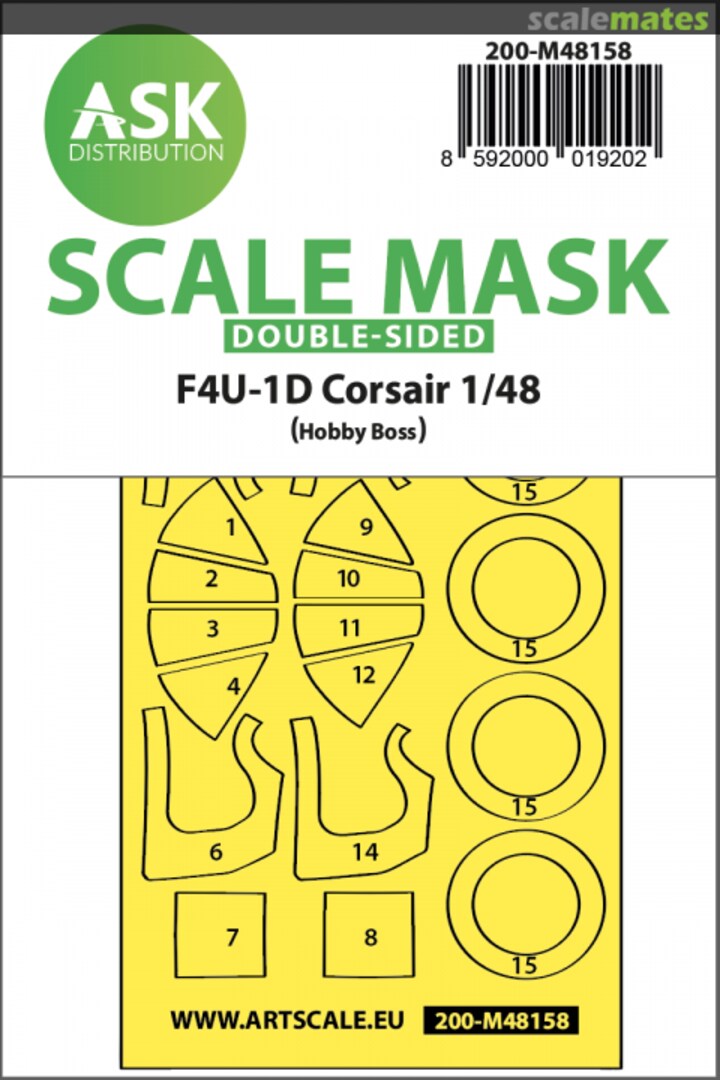 Boxart F4U-1D Corsair 200-M48158 ASK Boxart F4U-1D Corsair 200-M48158 ASK