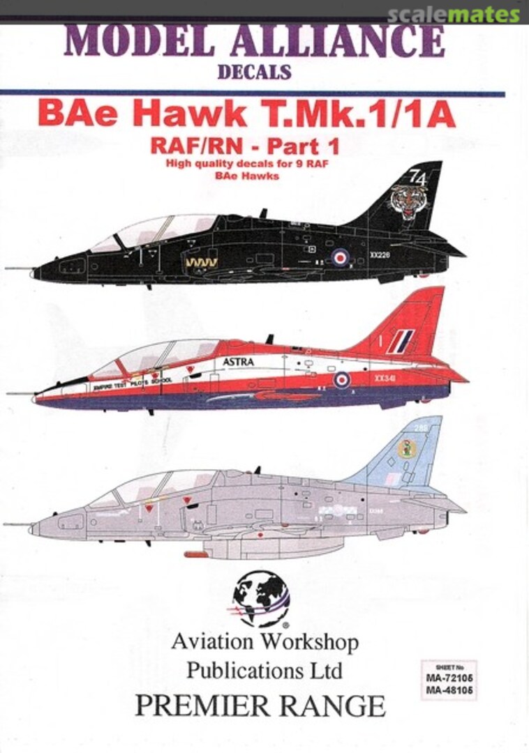 Boxart BAe Hawk T.Mk.1/1A MA-72105 Model Alliance Boxart BAe Hawk T.Mk.1/1A MA-72105 Model Alliance