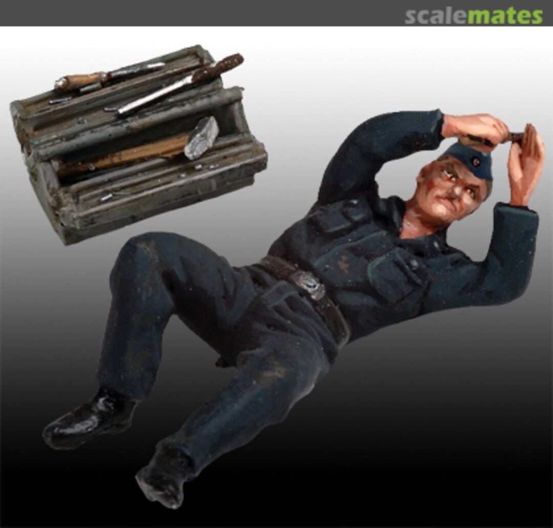 Boxart Luftwaffe Mechanic with Tools WWII. Set II SW-14 Andrea Miniatures Boxart Luftwaffe Mechanic with Tools WWII. Set II SW-14 Andrea Miniatures