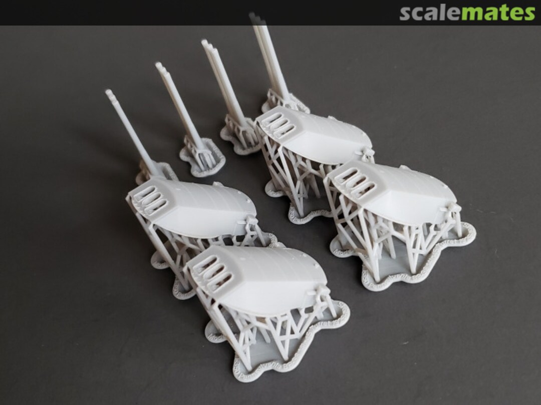 Boxart USS Pennsylvania BB-38 14"/45 cal. Turrets with Barrels 350-BB38 turrets brrls Model Monkey