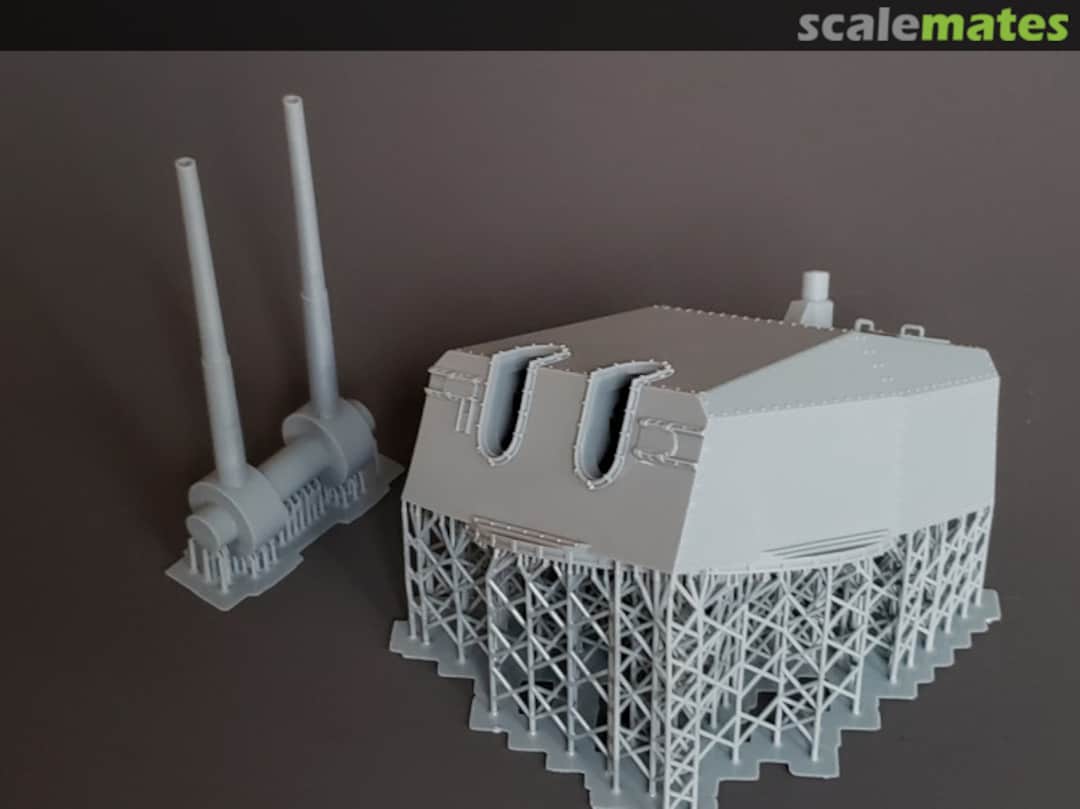 Boxart Bismarck-class and Scharnhorst-class 15 cm Turret with separate barrels 72-DKM 15cm trt sep brls Model Monkey Boxart Bismarck-class and Scharnhorst-class 15 cm Turret with separate barrels 72-DKM 15cm trt sep brls Model Monkey