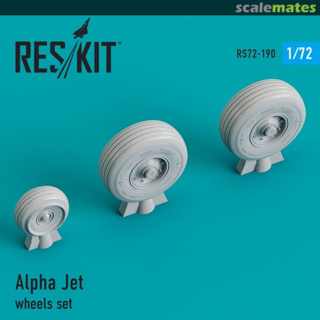 Boxart Alpha Jet - wheels set RS72-0190 ResKit
