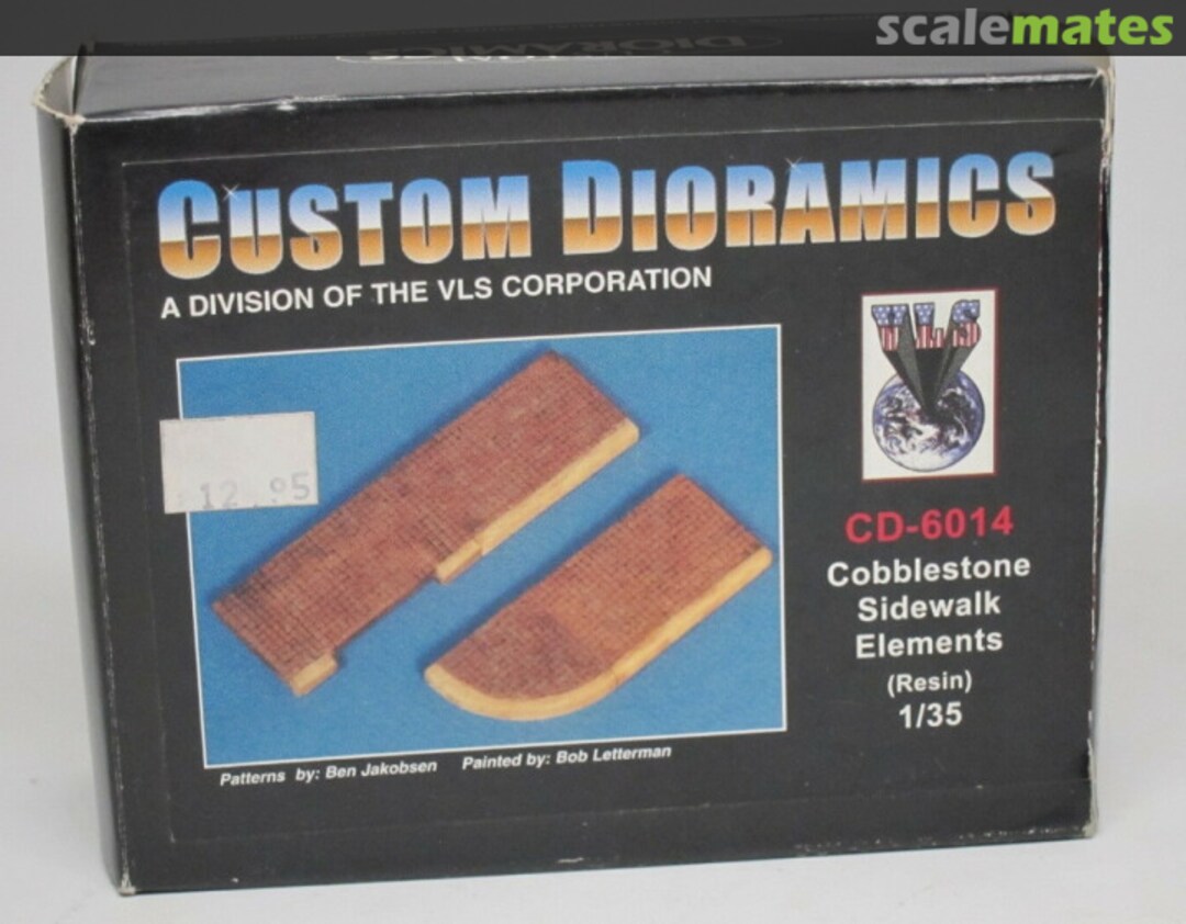 Boxart Cobblestone Sidewalk Elements (resin) CD-6014 Custom Dioramics