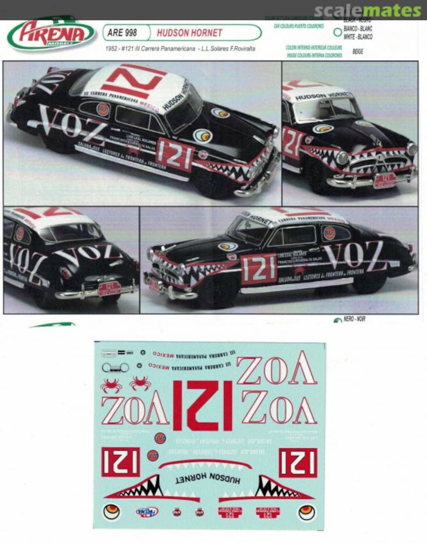 Boxart Hudson Hornet "VOZ" AREDE998 Arena Modelli Boxart Hudson Hornet "VOZ" AREDE998 Arena Modelli