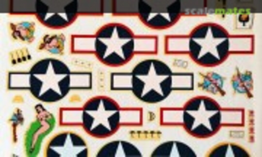 1:72 P-51 & P47 - Decals of WW2 USAF aircraft (ESCI 1980) 1980