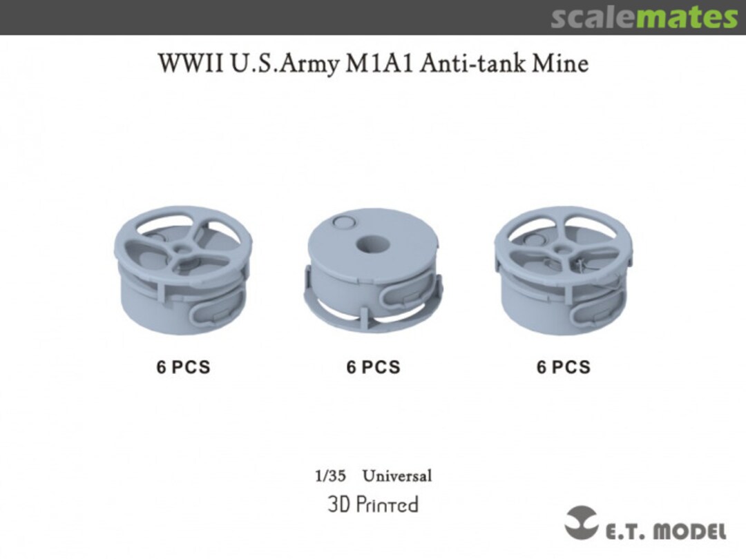 Boxart WWII U.S.Army M1A1 Anti-Tank Mine (Universal) P35-328 E.T. Model Boxart WWII U.S.Army M1A1 Anti-Tank Mine (Universal) P35-328 E.T. Model