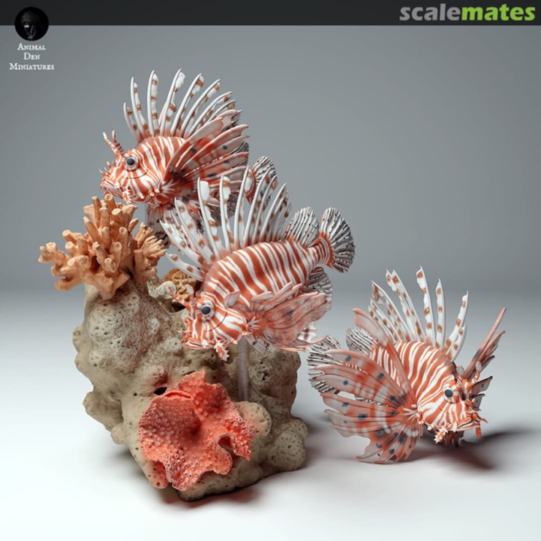 Boxart Fish - red lionfish - 10-11 mm (12 pieces) 99161103-10 EMP3d Boxart Fish - red lionfish - 10-11 mm (12 pieces) 99161103-10 EMP3d