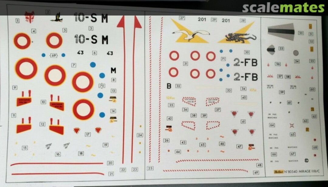 Contents Mirage III C/B 80540 Heller