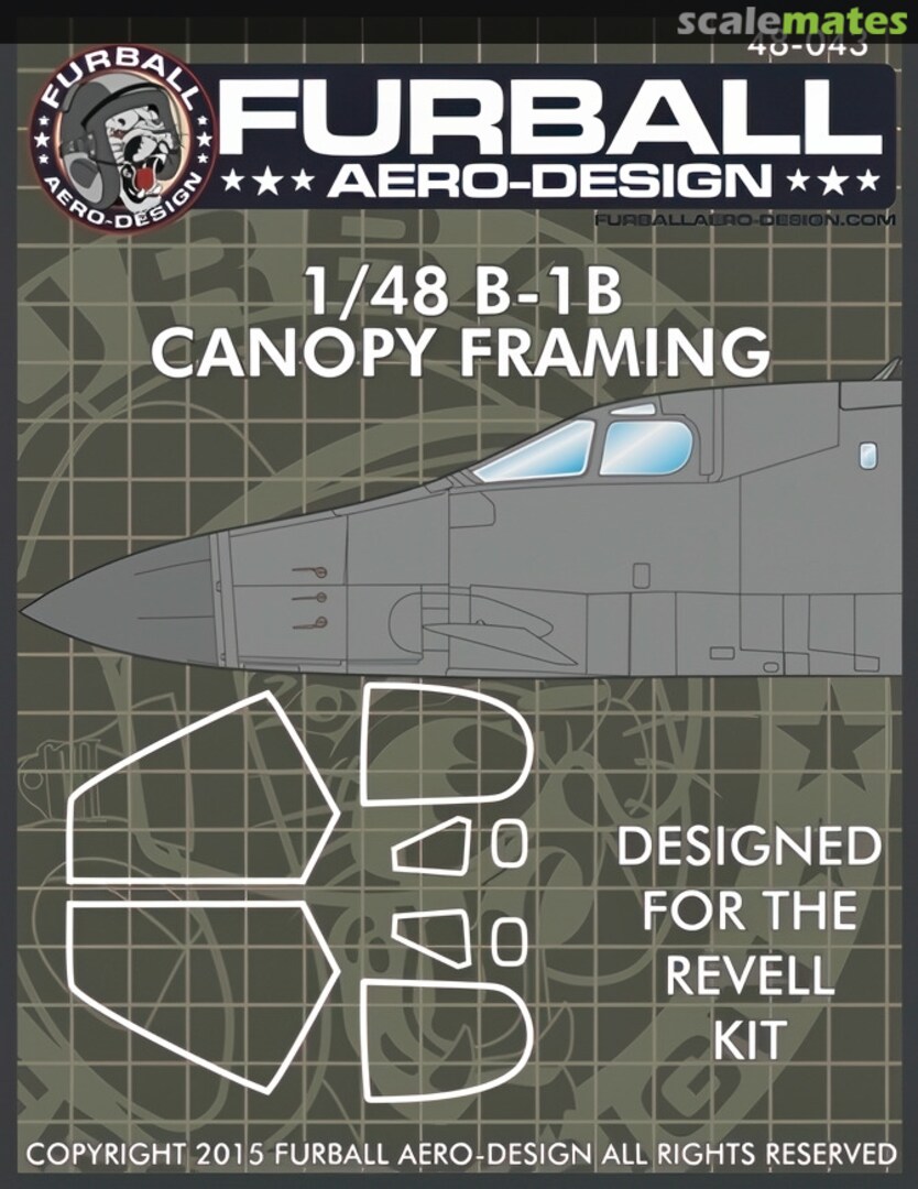 Boxart Rockwell B-1B Canopy Framing 48-043 Furball Aero-Design Boxart Rockwell B-1B Canopy Framing 48-043 Furball Aero-Design