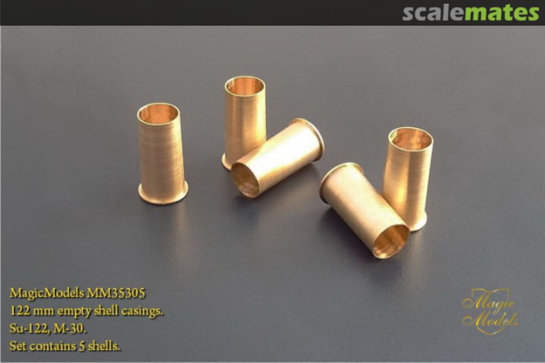 Boxart 122 mm empty shell casings. Su-122, M-30 MM35305 Magic Models Boxart 122 mm empty shell casings. Su-122, M-30 MM35305 Magic Models
