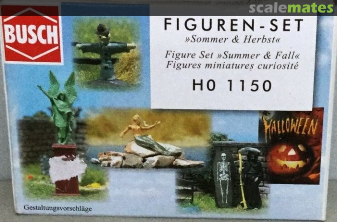 Boxart Figure Set Summer & Fall H0 1150 Busch Boxart Figure Set Summer & Fall H0 1150 Busch