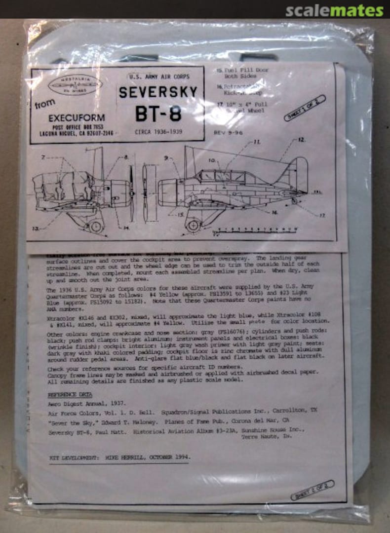 Boxart Seversky BT-8 Execuform Boxart Seversky BT-8 Execuform