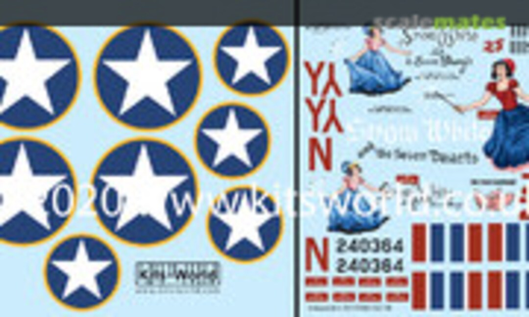 1:32 Decals - B-24D Liberator 'Pink Elephant' & 'Snow White and the Seven Dwarfs' (Kits-World KW132148) KW132148