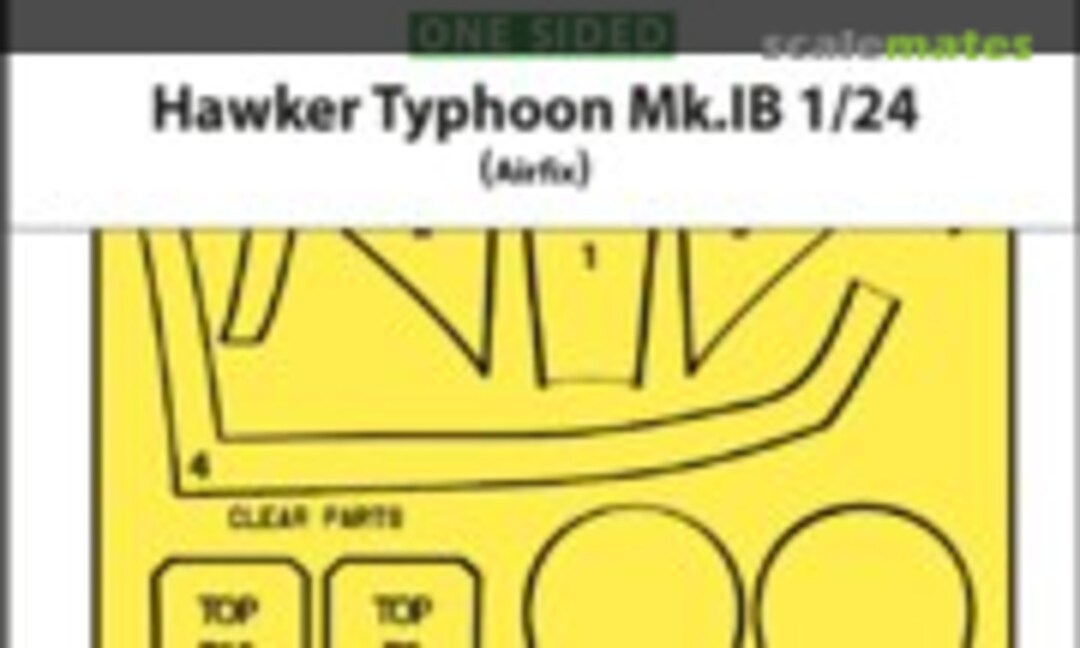 1:24 Hawker Typhoon Mk.IB one-sided express masks (ASK 200-M24005) 200-M24005