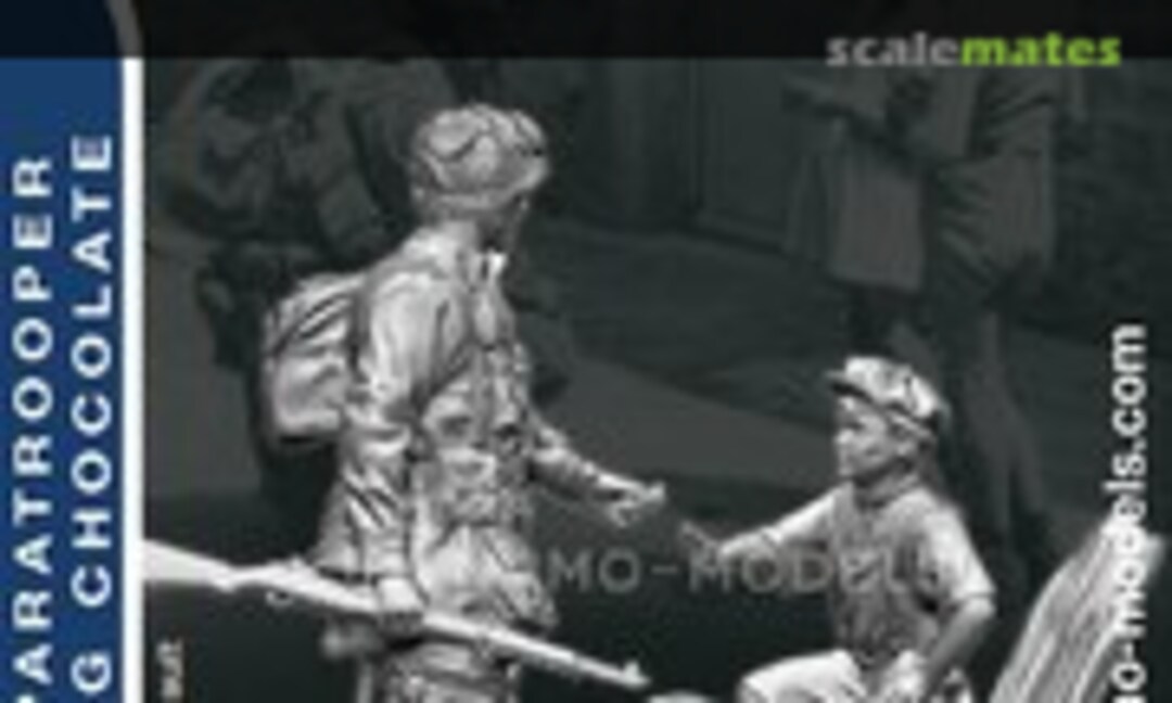 1:72 U.S. Paratrooper giving chocolate (Dynamo Models 72012)