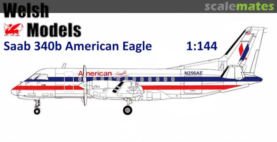 Boxart Saab 340B American Eagle SL474R Welsh Models Boxart Saab 340B American Eagle SL474R Welsh Models