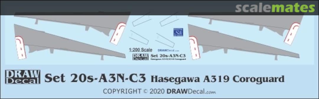 Boxart Hasegawa A318 / A319 Coroguard 20-A3N-C3 Draw Decal Boxart Hasegawa A318 / A319 Coroguard 20-A3N-C3 Draw Decal