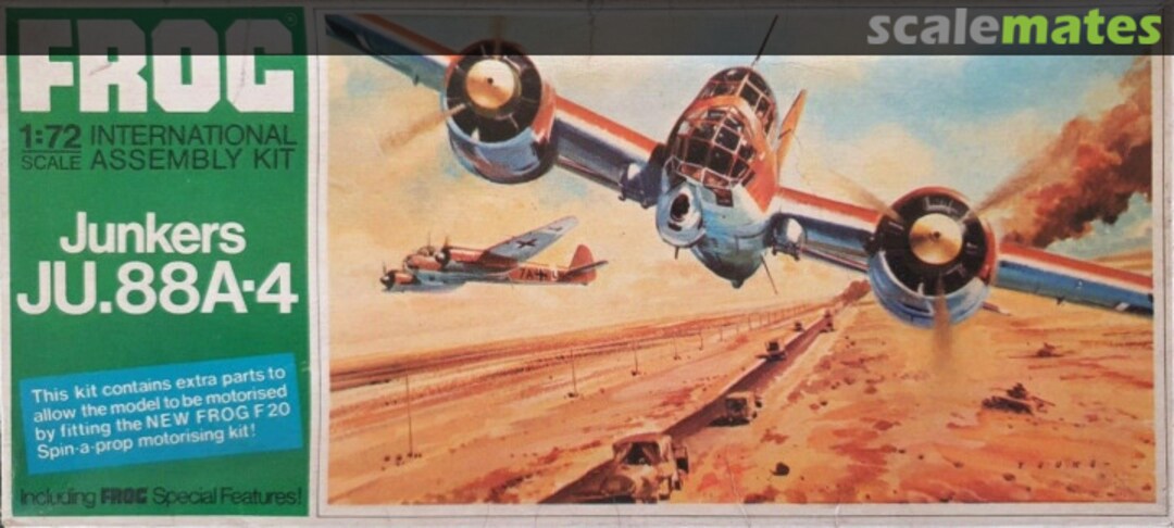 Boxart Junkers Ju.88A-4 F292 FROG Boxart Junkers Ju.88A-4 F292 FROG