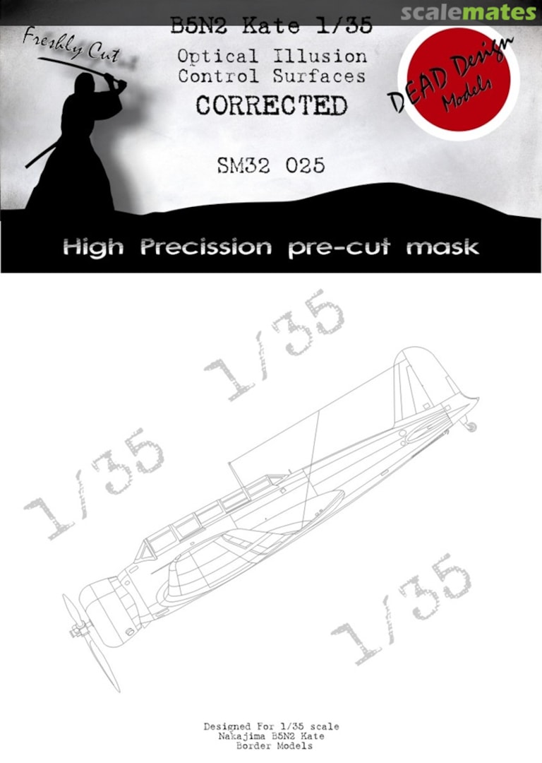 Boxart Nakajima B5N Kate - Control Surfaces SM32025 DEAD Design Models Boxart Nakajima B5N Kate - Control Surfaces SM32025 DEAD Design Models
