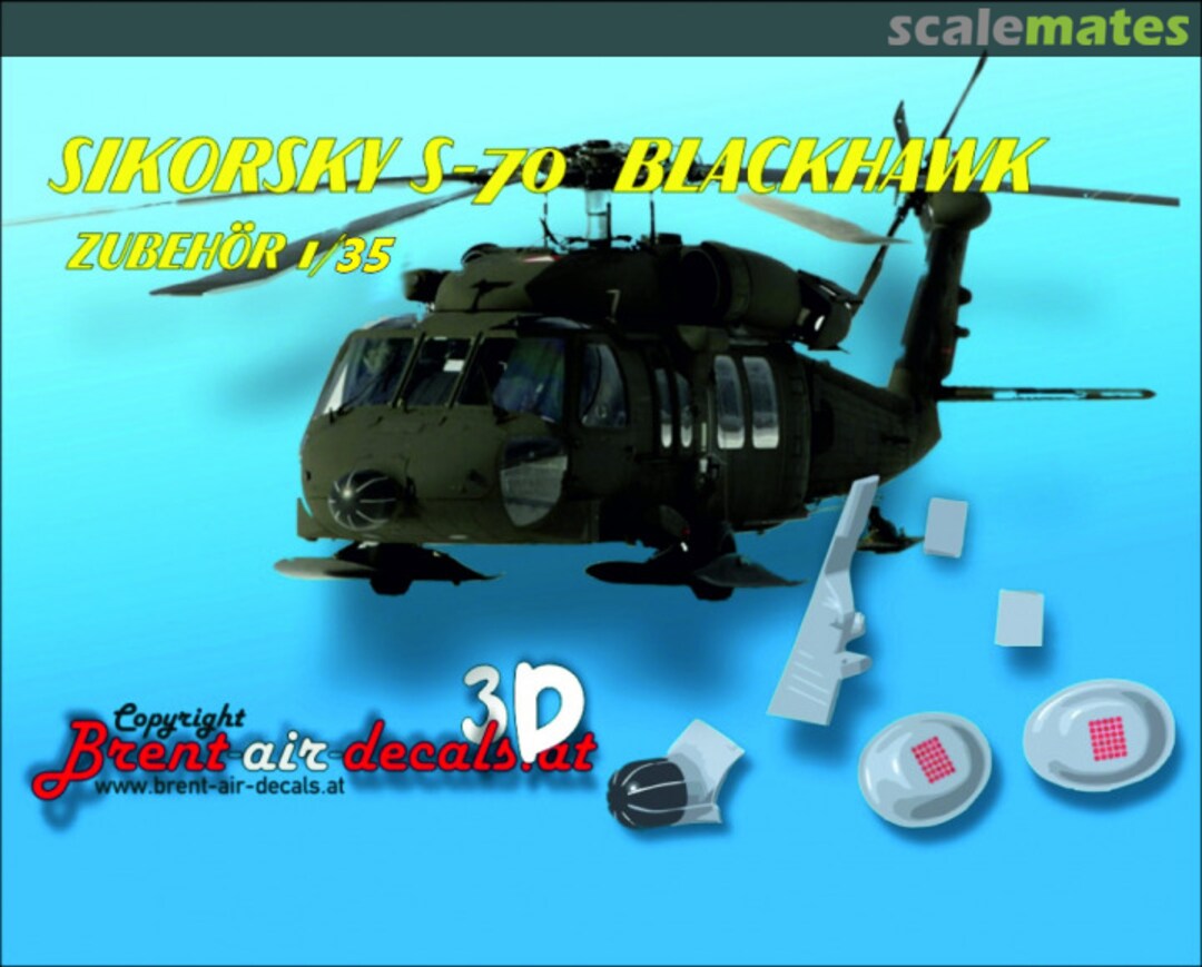 Boxart Sikorsky S-70 Blackhawk Bundesheer 3D details HT35009 Brent-Air-Decals Boxart Sikorsky S-70 Blackhawk Bundesheer 3D details HT35009 Brent-Air-Decals