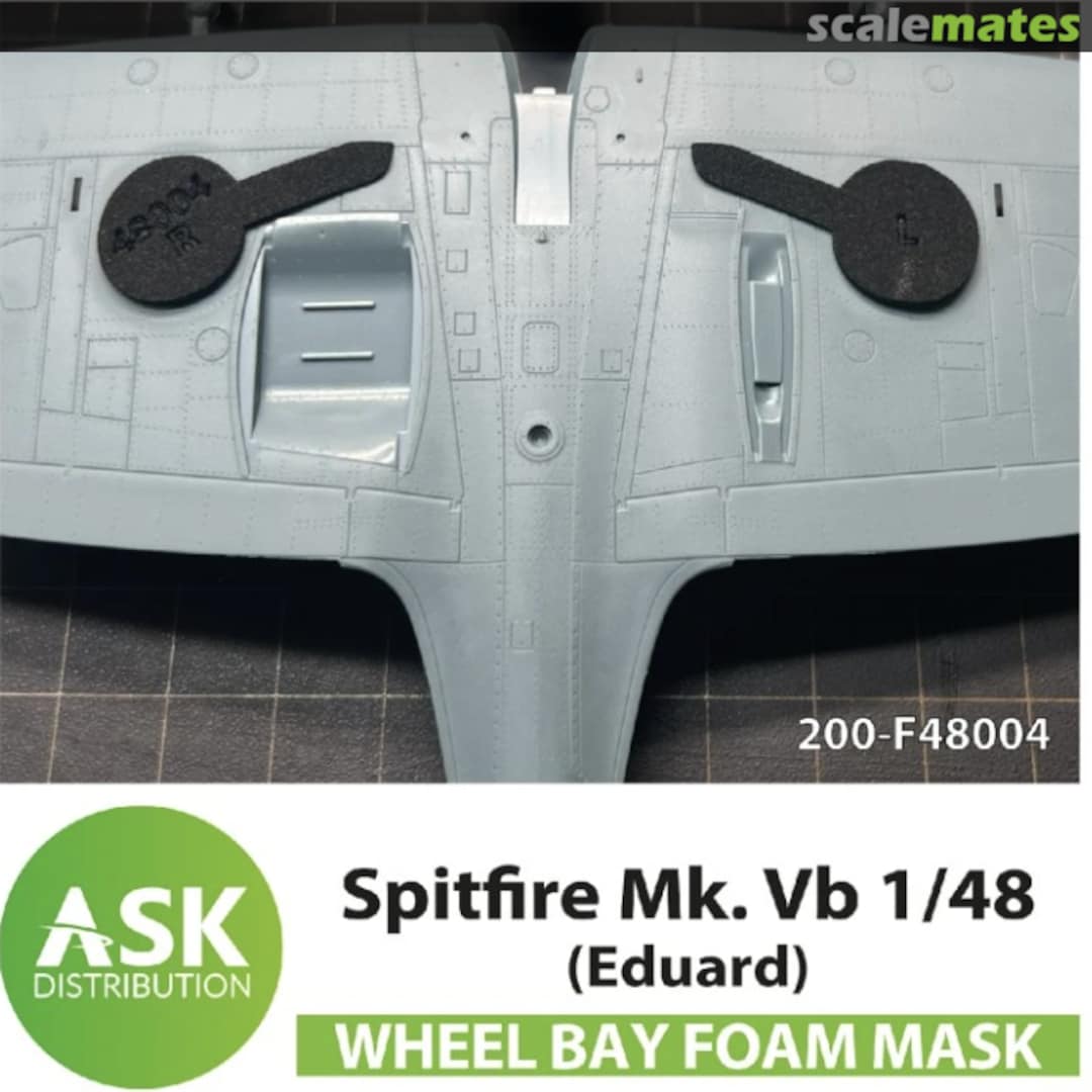Boxart Spitfire Mk.Vb wheel bay foam mask 200-F48010 ASK Boxart Spitfire Mk.Vb wheel bay foam mask 200-F48010 ASK