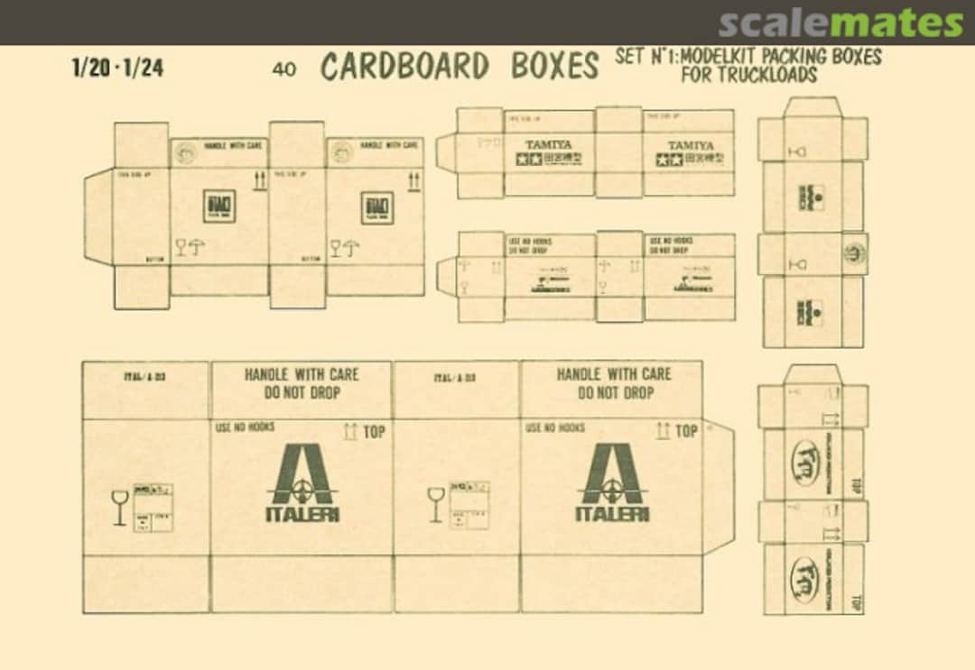 Boxart Cardboard Boxes/Model Comp 40 Verlinden Productions Boxart Cardboard Boxes/Model Comp 40 Verlinden Productions