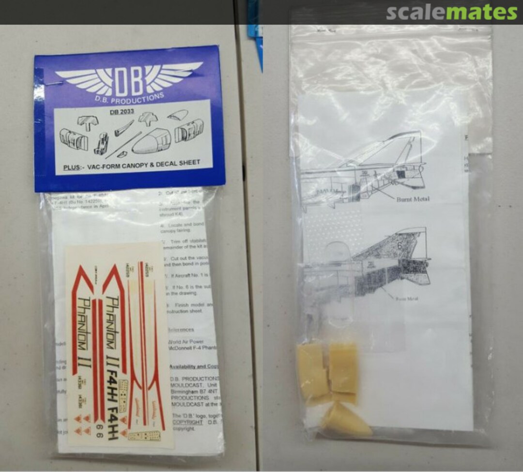 Boxart McDonnell F4H-1 Phantom II DB 2033 DB Productions Boxart McDonnell F4H-1 Phantom II DB 2033 DB Productions