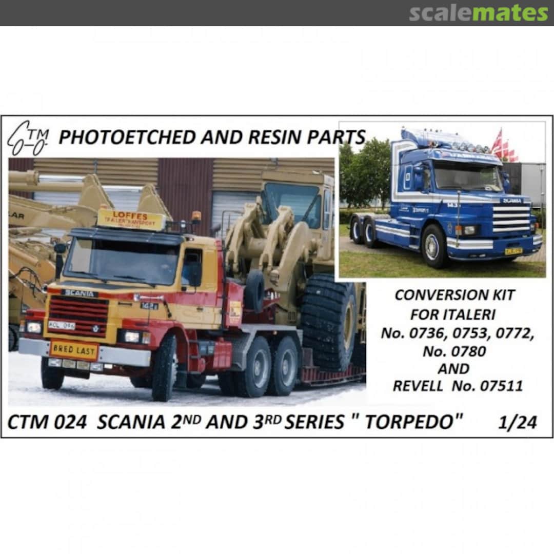 Boxart Scania 2nd and 3rd Series "TORPEDO" CTM 024 Czech Truck Model Boxart Scania 2nd and 3rd Series "TORPEDO" CTM 024 Czech Truck Model