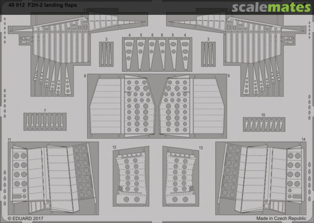 Boxart F2H-2 landing flaps 48912 Eduard Boxart F2H-2 landing flaps 48912 Eduard