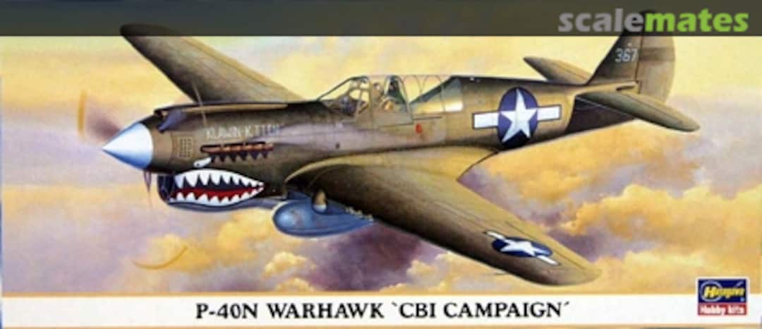 Boxart P-40N Warhawk 'CBI Campaign' 00649 Hasegawa Boxart P-40N Warhawk 'CBI Campaign' 00649 Hasegawa
