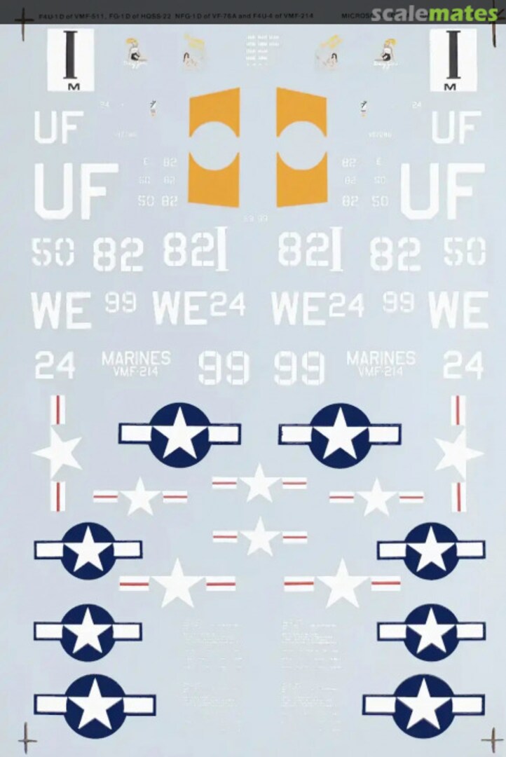 Boxart F4U-1D, FG-1D, NFG-1D Corsair 72-511 SuperScale International Boxart F4U-1D, FG-1D, NFG-1D Corsair 72-511 SuperScale International