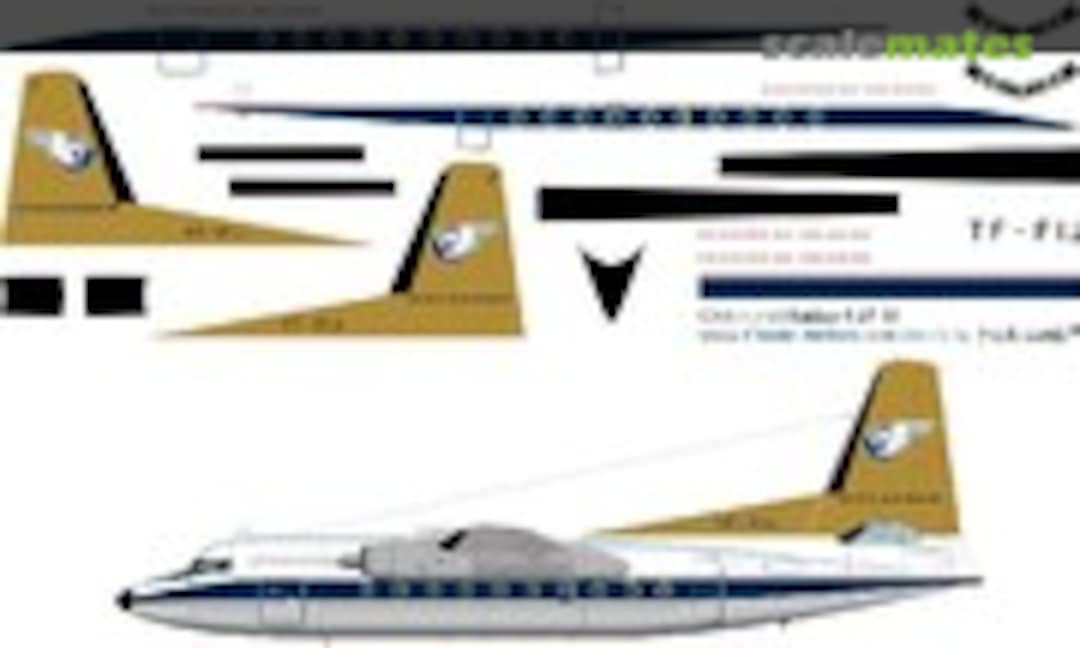 1:144 Icelandair F-27 (sand) (Classic Airlines CA144-461) CA144-461