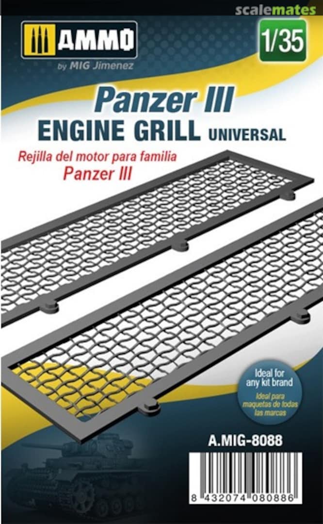 Boxart Panzer III Engine Grill A.MIG-8088 Ammo by Mig Jimenez
