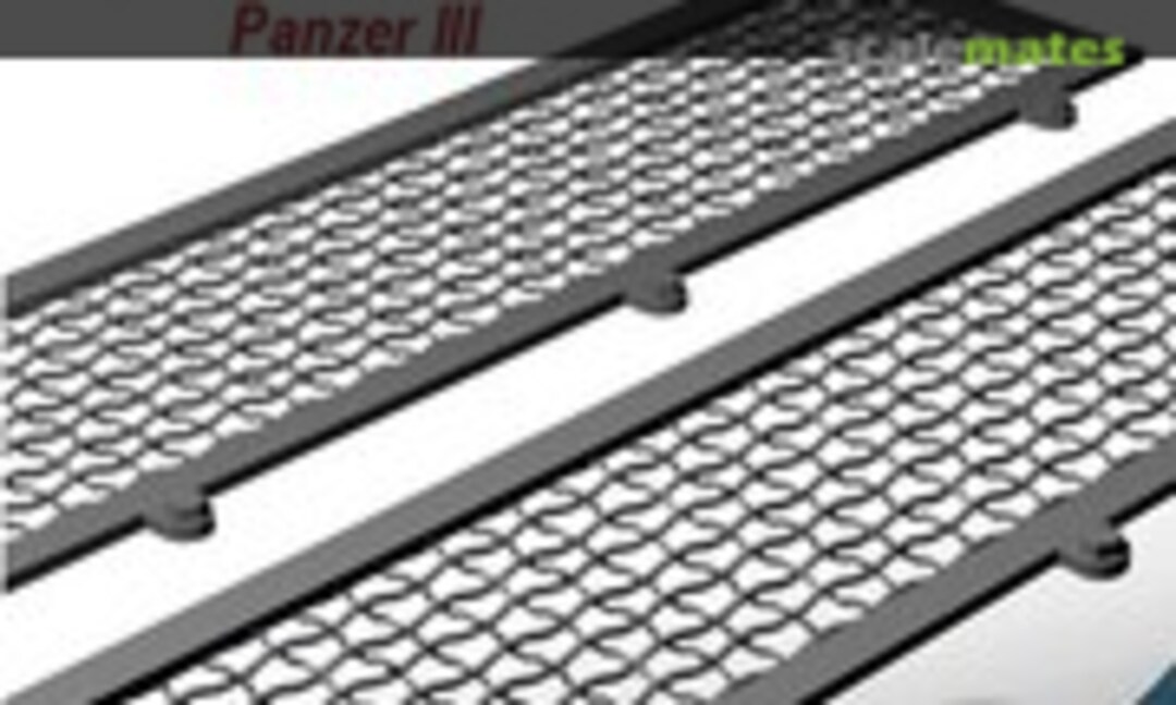 1:35 Panzer III Engine Grill (Ammo by Mig Jimenez A.MIG-8088) A.MIG-8088