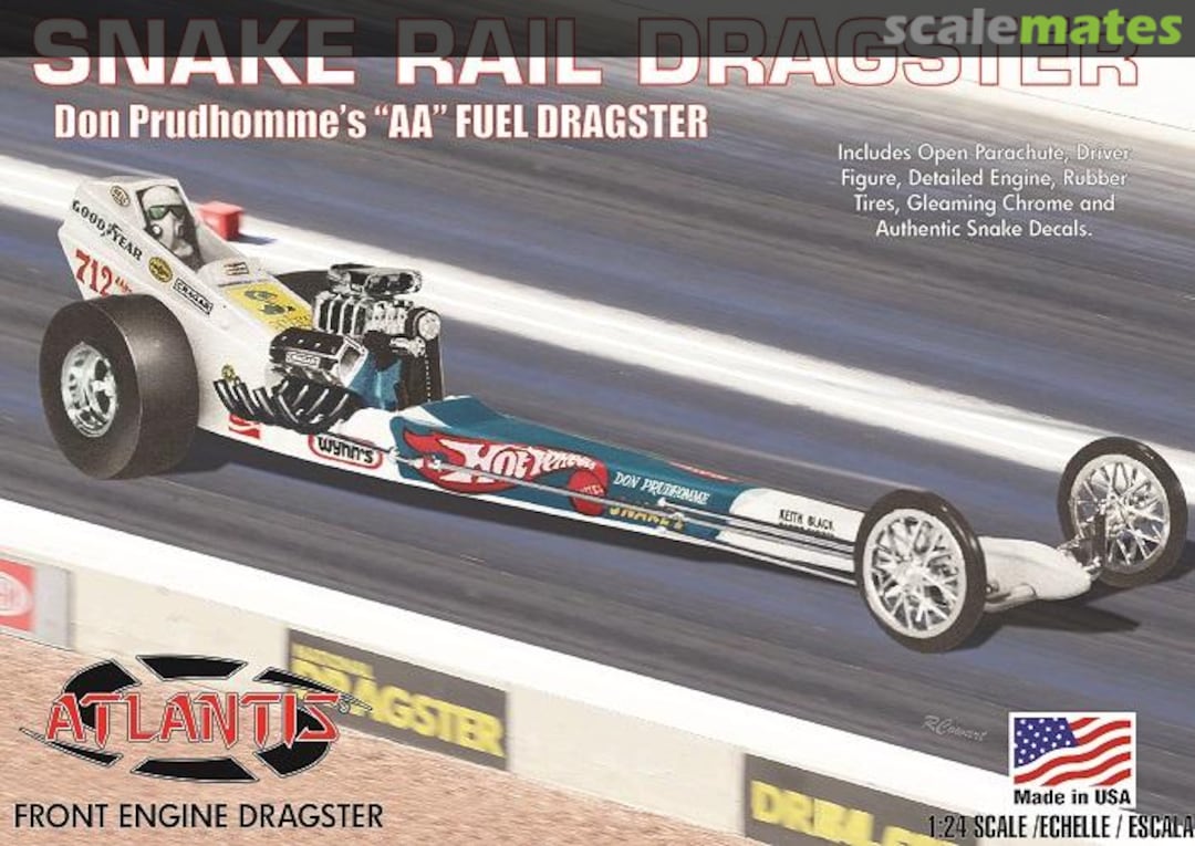 Boxart Snake Rail Dragster M5694 Atlantis Boxart Snake Rail Dragster M5694 Atlantis