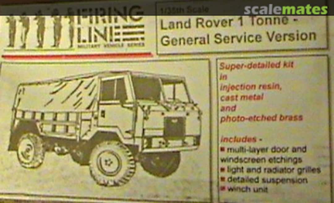 Boxart Land Rover 1 Tonne Firing Line Boxart Land Rover 1 Tonne Firing Line