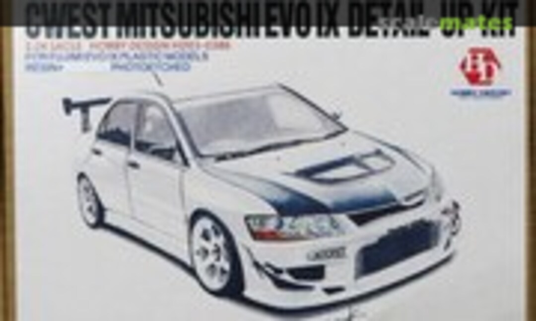 1:24 CWEST Mitsubishi EVO IX Detail-up Kit (Hobby Design HD03-0386) HD03-0386