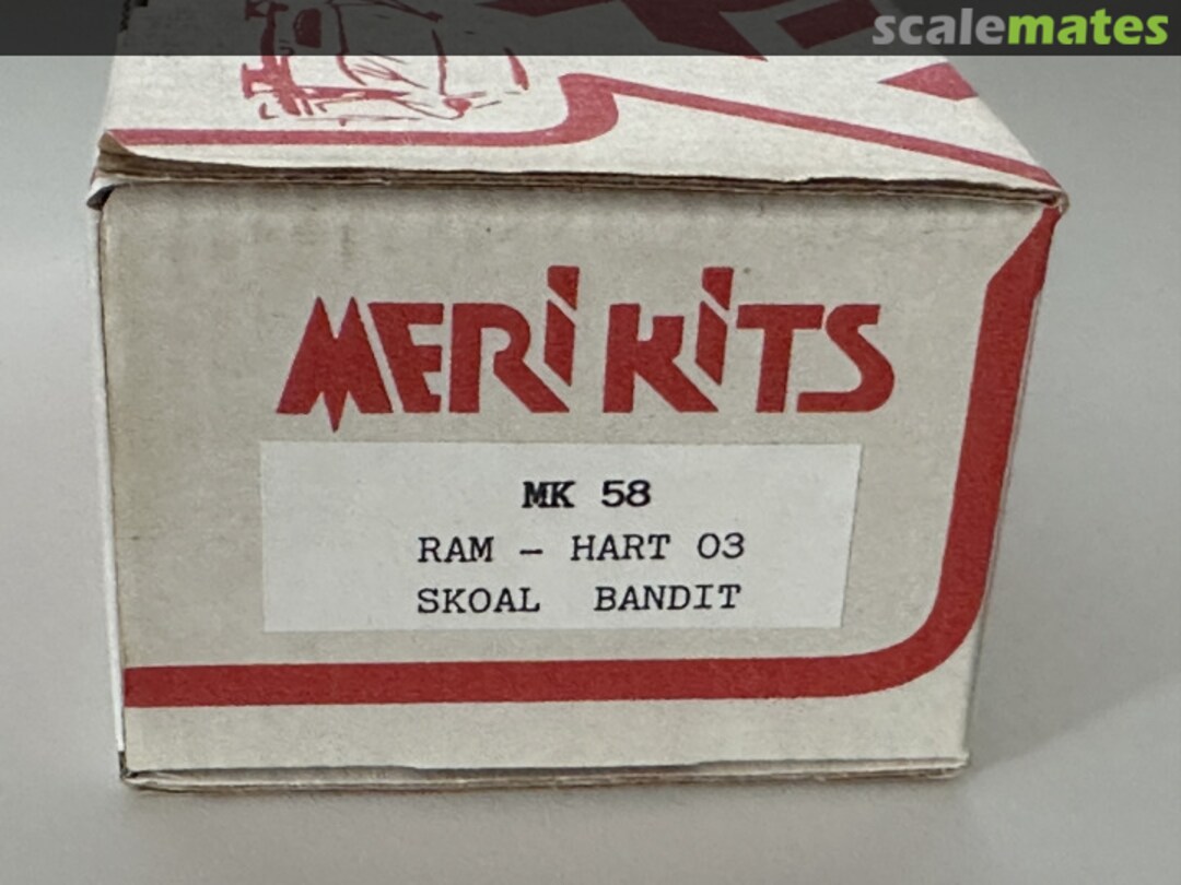 Boxart Ram-Hart 03 F1 "Skoal Bandit" MK58 Meri Kits Boxart Ram-Hart 03 F1 "Skoal Bandit" MK58 Meri Kits