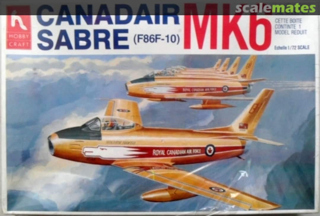 Boxart Canadair Sabre Mk6 HC1399 Hobbycraft Boxart Canadair Sabre Mk6 HC1399 Hobbycraft