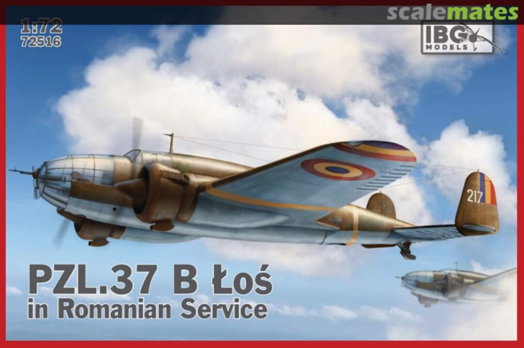 Boxart PZL.37 B Łoś 72516 IBG Models Boxart PZL.37 B Łoś 72516 IBG Models