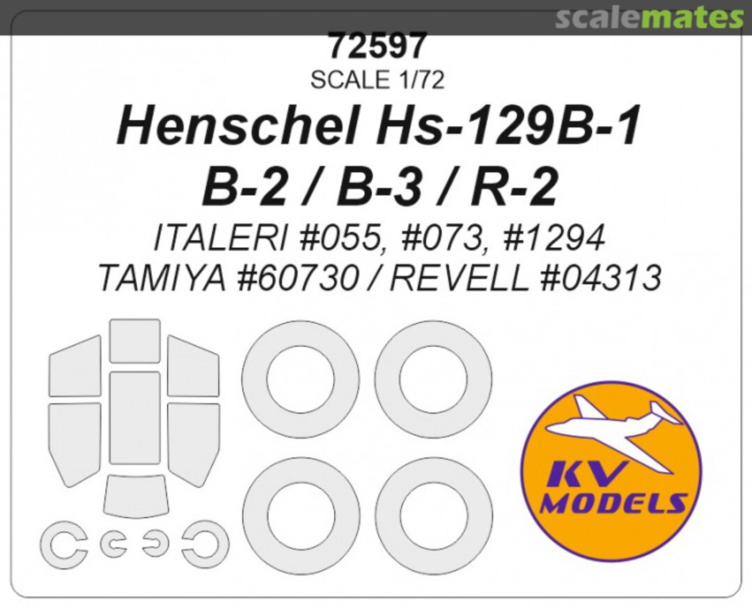 Boxart Henschel Hs-129B / R-2 72597 KV Models Boxart Henschel Hs-129B / R-2 72597 KV Models